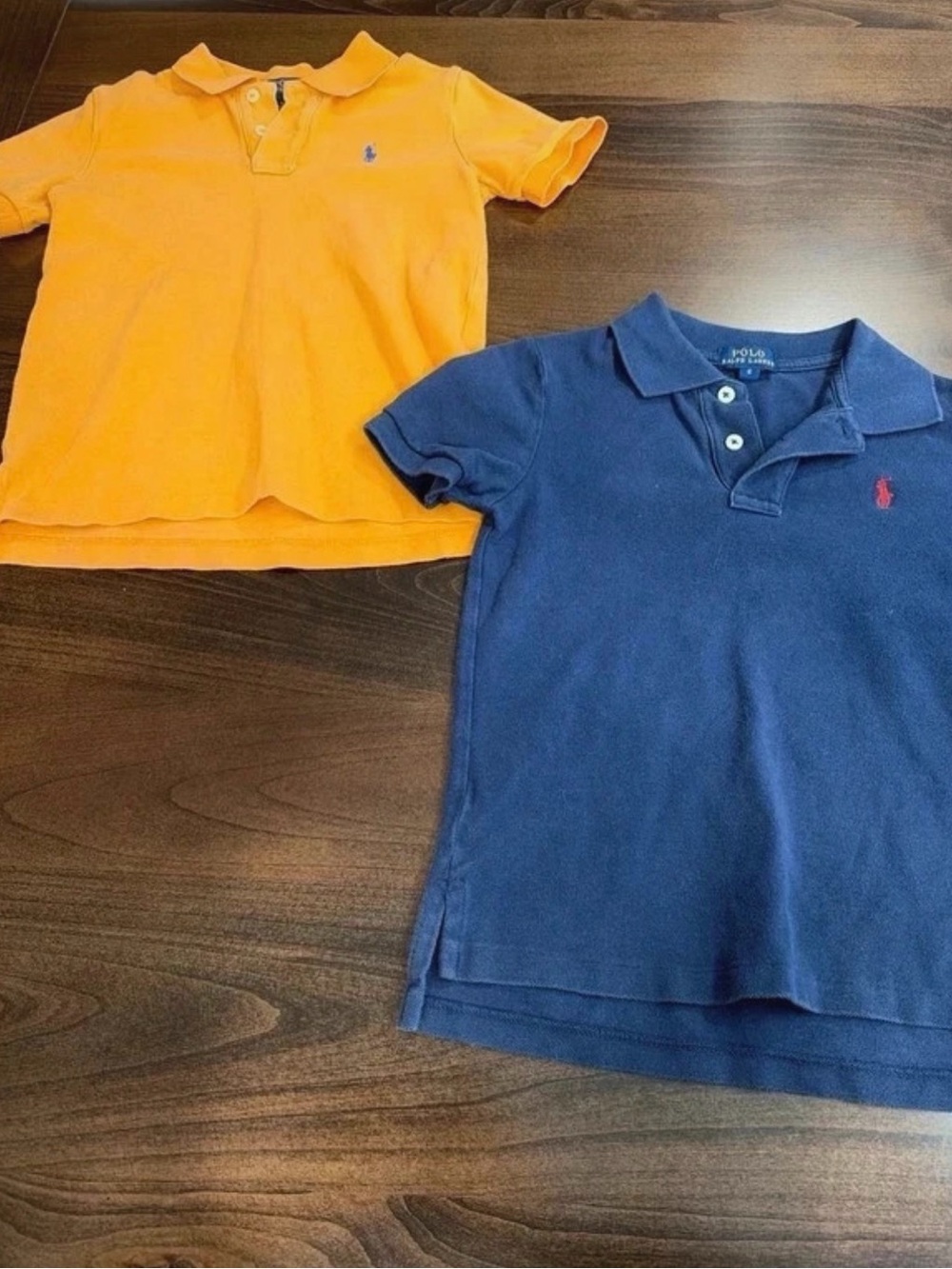 Polo by Ralph Lauren Kids Two-Pack Polo Shirts - Orange & Navy